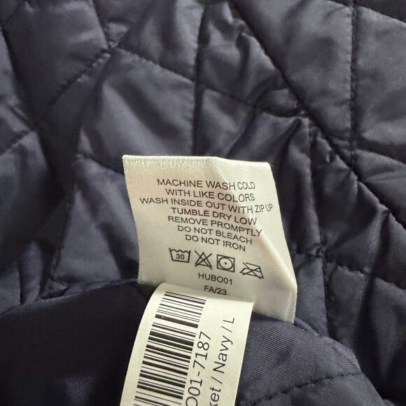 Quince Sherpa Full Zip Jacket Mens Large Navy Blue Polyester NWT CJ-2065 - Picture 12 of 12